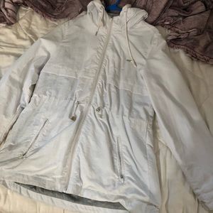 White zip up (not water resistant)